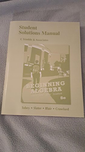 9780321769732: Student Solutions Manual for Beginning Algebra