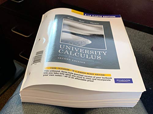 Stock image for University Calculus, Early Transcendentals, Books a la Carte Plus MML/MSL Student Access Code Card (for ad hoc valuepacks) (2nd Edition) for sale by Ergodebooks
