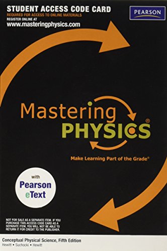 9780321773081: MasteringPhysics with Pearson eText -- Valuepack Access Card -- for Conceptual Physical Science (ME component)