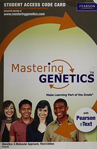 Stock image for Mastering Genetics with Pearson eText -- Standalone Access Card -- for iGenetics: A Molecular Approa for sale by Wrigley Books