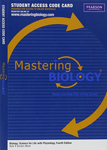Stock image for MasteringBiology -- for Biology: Science for Life with Physiology for sale by redgorillabooks