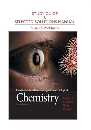 Stock image for Study Guide and Selected Solutions Manual for Fundamentals of General, Organic, and Biological Chemistry for sale by Better World Books: West