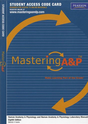 MasteringA&P -- Standalone Access Card -- for Human Anatomy &Physiology and Human Anatomy &Physiology Laboratory Manuals (9780321777256) by Marieb, Elaine N.; Hoehn, Katja