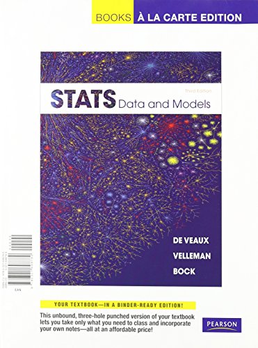 9780321782700: Stats, Data and Models: Books a La Carte Edition