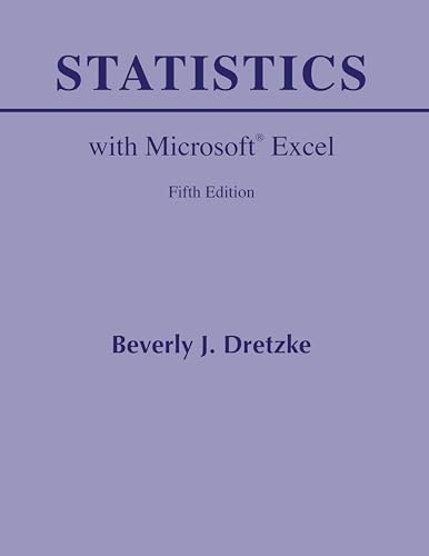 Stock image for Statistics with Microsoft Excel for sale by SecondSale