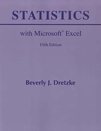 9780321783370: Statistics with Microsoft Excel