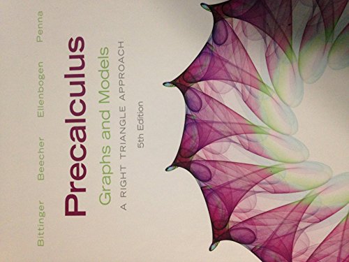 Beispielbild fr Precalculus : Graphs and Models zum Verkauf von Better World Books