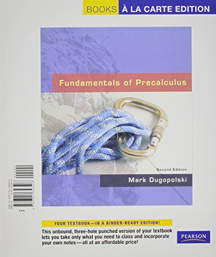 Immagine dell'editore per Fundamentals of Precalculus, Edtion Math Student Kit (2nd Edition) Dugopolski, Mark venduto da College Campus