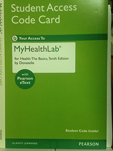 Imagen de archivo de MyHealthLab -- Valuepack Access Card -- for Health: The Basics a la venta por Wrigley Books
