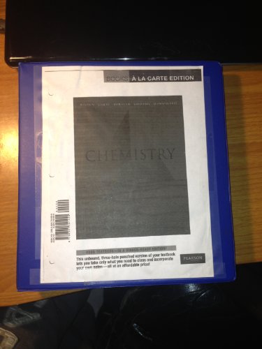 Chemistry: The Central Science, Books a La Carte, eText (9780321787569) by Brown, Theodore L.; LeMay, H. Eugene, Jr.; Bursten, Bruce E.; Murphy, Catherine J.; Woodward, Patrick M.