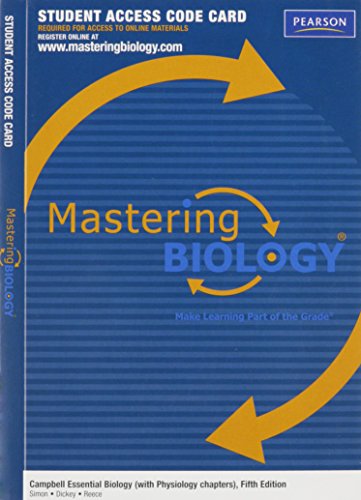 Stock image for MasteringBiology -- Standalone Access Card -- for Campbell Essential Biology (with Physiology chapters) for sale by Textbooks_Source