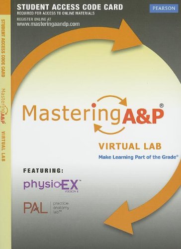 9780321791801: Mastering A&P Virtual Lab without Pearson eText -- Standalone Access Card