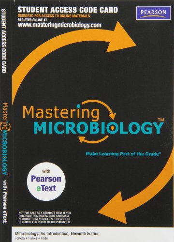 Beispielbild fr MasteringMicrobiology with Pearson eText -- ValuePack Access Card -- for Microbiology: An Introduction (ME component) zum Verkauf von Gulf Coast Books