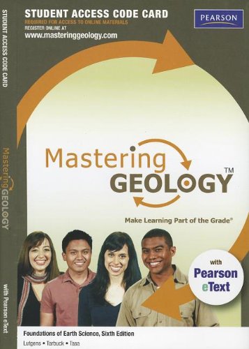 9780321807786: Foundations of Earth Science Masteringgeology Access Code: With Pearson Etext