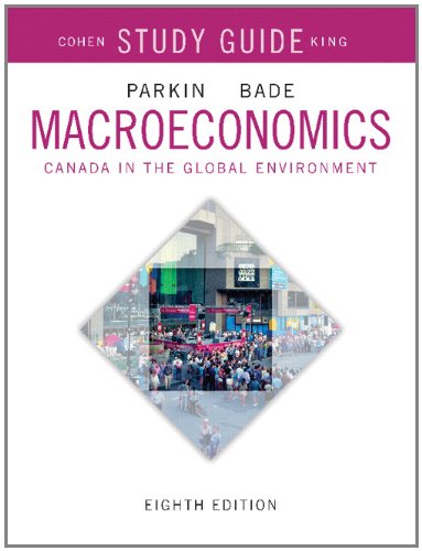 Beispielbild fr Study Guide for Macroeconomics : Canada in the Global Environment zum Verkauf von Better World Books