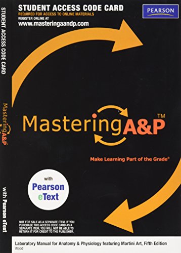9780321809742: MasteringA&P with Pearson eText -- ValuePack Access Card -- for Laboratory Manual for Anatomy & Physiology featuring Ma