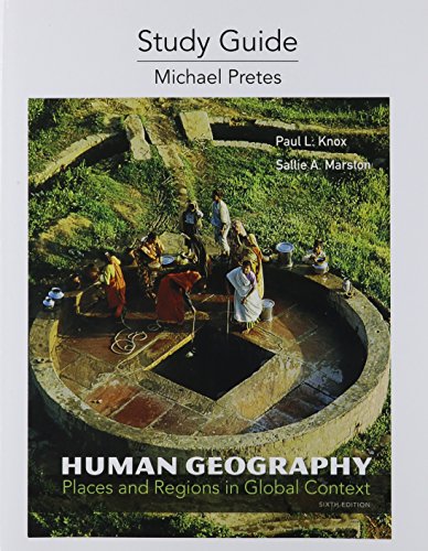 Stock-Bild f�r Study Guide for Human Geography: Places and Regions in Global Context