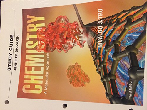 Imagen de archivo de Study Guide for Chemistry : A Molecular Approach a la venta por Better World Books