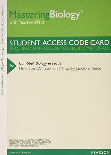 Beispielbild fr Mastering Biology with Pearson eText -- ValuePack Access Card -- for Campbell Biology in Focus (ME Component) zum Verkauf von Orion Tech