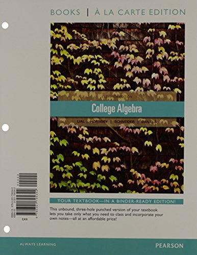 Imagen de archivo de College Algebra, Books a la Carte Edition Plus NEW MyMathLab with Pearson eText -- Access Card Package (11th Edition) a la venta por SecondSale