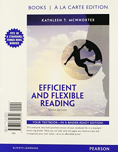 9780321829399: Efficient and Flexible Reading