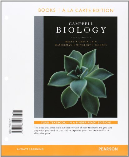 Stock image for Campbell Biology, Books a la Carte Edition (9th Edition) for sale by Ergodebooks