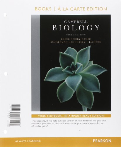 Campbell Biology, Books a la Carte Plus MasteringBiology -- Access Card Package (9th Edition) (9780321831552) by Reece, Jane B.; Urry, Lisa A.; Cain, Michael L.; Wasserman, Steven A.; Minorsky, Peter V.; Jackson, Robert B.