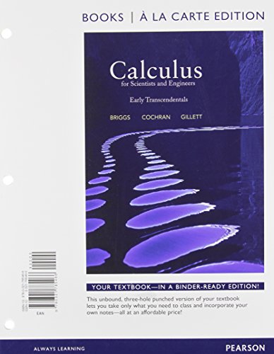 9780321832153: Calculus for Scientists and Engineers: Early Transcendentals