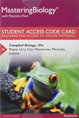 9780321833143: MasteringBiology with Pearson eText -- Standalone Access Card -- for Campbell Biology