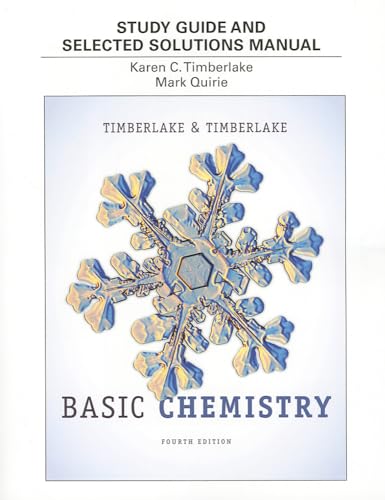 9780321834430: Study Guide and Selected Solutions Manual for Basic Chemistry