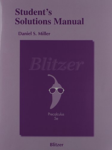 Imagen de archivo de Students Solutions Manual for Precalculus a la venta por Zoom Books Company