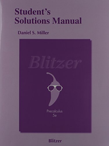 Stock image for Students Solutions Manual for Precalculus for sale by Zoom Books Company