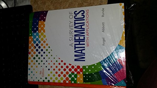 Imagen de archivo de Survey of Mathematics with Applications, A, Plus NEW MyMathLab with Pearson eText -- Access Card Package (9th Edition) a la venta por HPB-Red