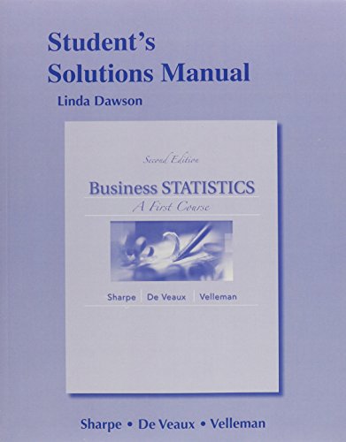 Stock image for Student's Solutions Manual for Business Statistics: A First Course for sale by ThriftBooks-Atlanta