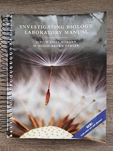 Beispielbild fr Investigating Biology Laboratory Manual (8th Edition) zum Verkauf von BooksRun