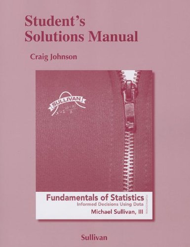 Stock image for Student Solutions Manual for Fundamentals of Statistics for sale by Better World Books: West