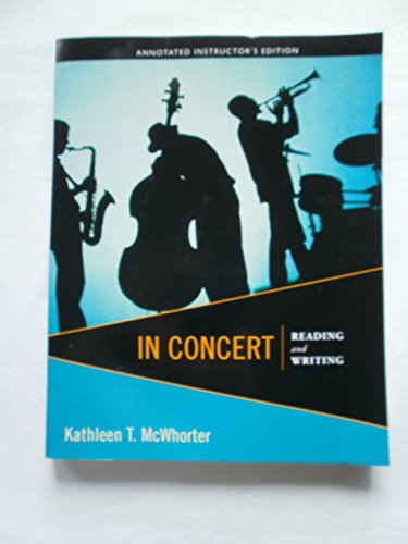 9780321844415: Title: IN CONCERT:READING+WRITING >AN