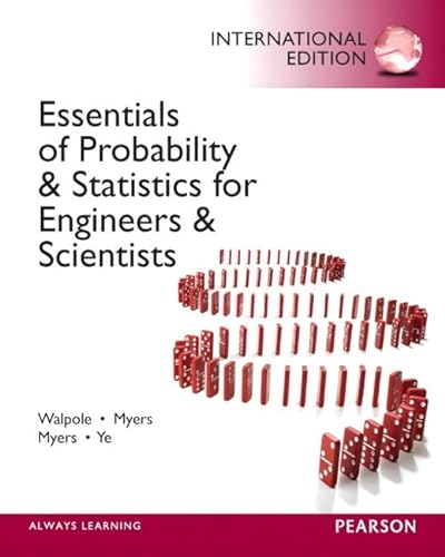 9780321845849: Essentials of Probability & Statistics for Engineers & Scientists: International Edition
