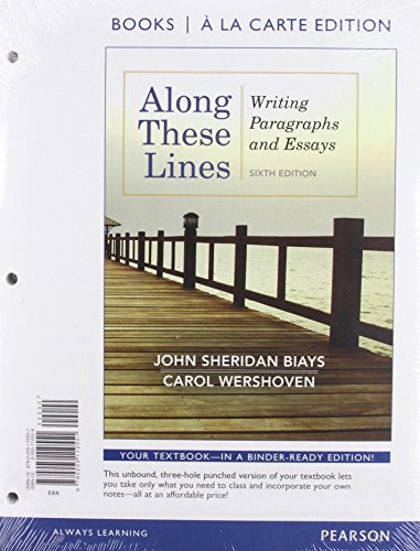 9780321846594: Along These Lines: Writing Paragraphs and Essays, Books a la Carte Plus MyWritingLab with eText -- Access Card Package (6th Edition)