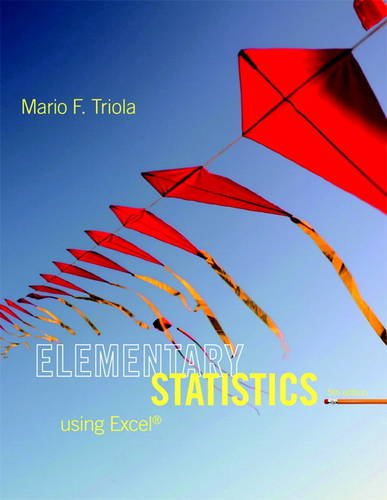 Stock image for Elementary Statistics Using Excel (5th Edition) for sale by SecondSale