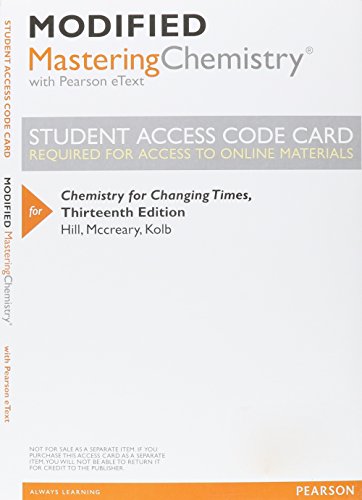 Mastering Chemistry Pearson Etext AbeBooks Mastering Chemistry Pearson Etext AbeBooks