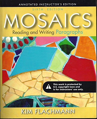 9780321852342: Mosaics Reading and Writing Essays Sixth Edition