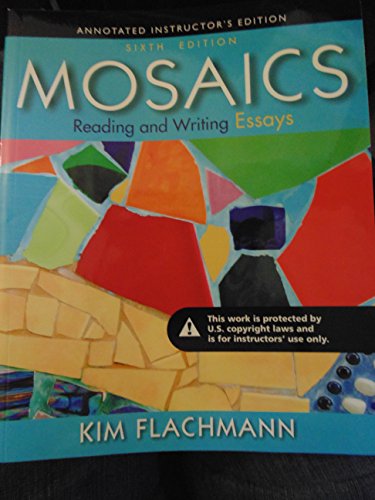 Stock image for Mosaics Reading and Writing Essays Sixth Edition for sale by HPB-Red
