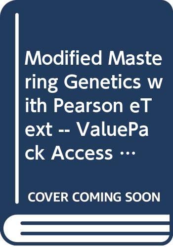 Modified Mastering Genetics with Pearson eText -- ValuePack Access Card -- for Concepts of Genetics (9780321855541) by Klug, William S.; Cummings, Michael R.; Spencer, Charlotte A.; Palladino, Michael A.