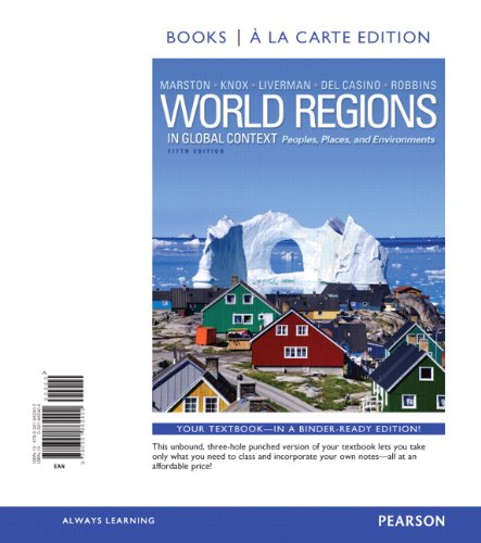 World Regions in Global Context: Peoples, Places, and Environments, Books a la Carte Plus MasteringGeography with eText -- Access Card Package (5th Edition) (9780321862297) by Marston, Sallie A.; Knox, Paul L.; Liverman, Diana M.; Del Casino Jr., Vincent; Robbins, Paul F.