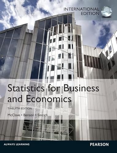 9780321866820: Statistics for Business and Economics:International Edition
