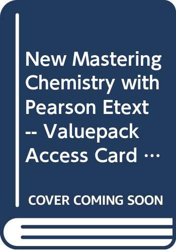 Modified Mastering Chemistry with Pearson eText -- ValuePack Access Card -- for Organic Chemistry (7th Edition) (9780321867148) by Bruice, Paula Yurkanis