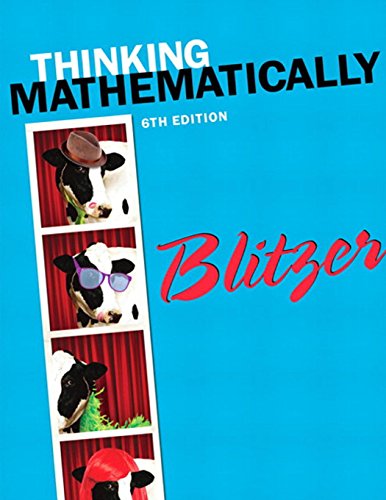 Beispielbild fr Thinking Mathematically zum Verkauf von Better World Books