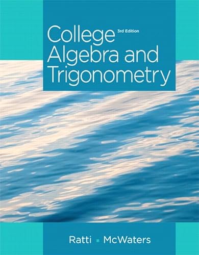 Imagen de archivo de College Algebra and Trigonometry a la venta por PlumCircle