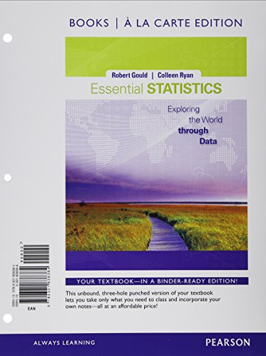 Imagen de archivo de Essential Statistics, Books A La Carte Edition Plus Newmylab Statistics With Pearson Etext -- Access ; 9780321869456 ; 0321869451 a la venta por APlus Textbooks